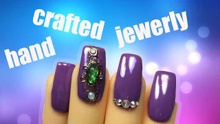 Hand crafted jewelry elements on nails | Red Iguana | April Ryan