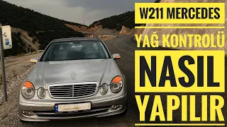 Mercedes e200 yağ kontrolü nasıl yapılır #shorts