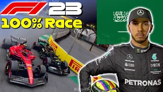 F1 23 - Let's Make Hamilton An 8x World Champion #2: 100% Race Jeddah