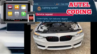 AUTEL BMW CODING HEADLIGHTS 024308 Encoding Control Unit 02430B 8041B6 8041F0 Coding Error LWR Fault