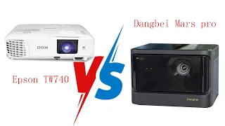 Epson TW740 3300 IOS lumens VS Dangbei mars pro laser projector 3200 ANSI lumens