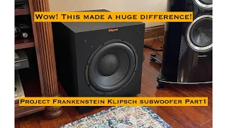 Upgrading A Klipsch R10SW R100SW R101SW Subwoofer Part 1/4