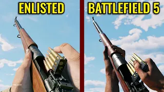 Enlisted vs Battlefield 5 - Weapons Comparison