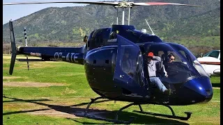 Bell 505 Jet Ranger X start-up, takeoff and landing