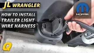 Mopar Trailer Light Wiring Harness Install for Jeep Wrangler JL