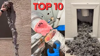 Videos that make you want to clean your dryer vent: Top 10 craziest cleanings of all time