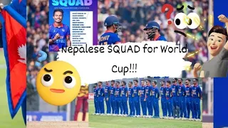 T20 World Cup 2024 /Nepal squad for world cup/ #nepal  #icct20worldcup  #livecricketmatchtoday