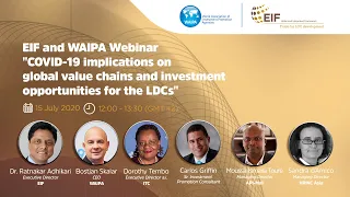 EIF-WAIPA Webinar: COVID-19 implications on GVCs and investment opportunities for the LDCs