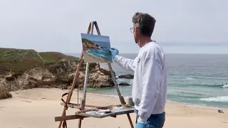 PALETTE KNIFE plein air OIL PAINTING