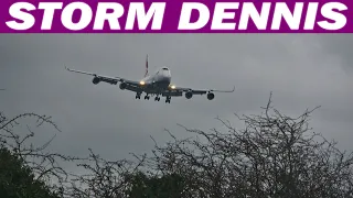 Storm Dennis At London Heathrow