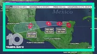 80-mph Hurricane Grace makes landfall near Tulum, Mexico, NHC says
