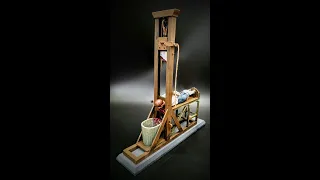 The Guillotine 1/16 Vintage Scale Model Kit Figure Build How To Assemble Paint Weather Wood Rope