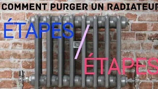 Bien purger un radiateur de chauffage central . Purger un radiateur qui fait du bruit ou siffle.