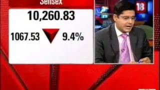 Sensex dips 1000 points