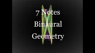 Chakra Balance | 7 notes Binaural Scale Visualization Part 1 | Golden Ratio Hydrogen Frequency