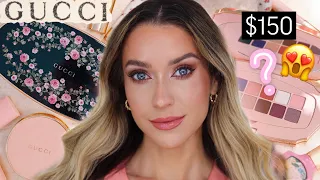 NEW $150 GUCCI FLORAL EYESHADOW PALETTE HONEST REVIEW!