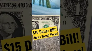 Don’t Spend This Rare Dollar Bill! #youtubeshorts #dollar #star #note #fancy #serial