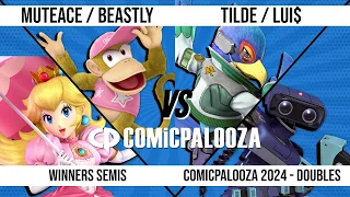 Comicpalooza 2024 - Doubles WSF - MuteAce/Beastly (Peach/Diddy Kong) VS Tilde/Lui$ (Falco/ROB)