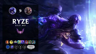 Ryze Mid vs LeBlanc - EUW Master Patch 12.18