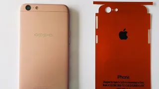 How to convert Oppo A57 into iPhone 6 | Change your mobile's back look