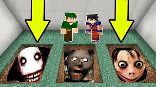 NÃO ENTRE NOS BURACOS SECRETOS DO MINECRAFT!!