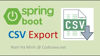 Spring Boot Export Data to CSV Example