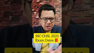 SSC CHSL 2023 Exam Date | #shorts #viral #ashortaday