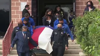 Funeral services for fallen Bexar County Sheriff deputy Noah Calderon held Friday morning