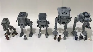 Lego Star Wars AT-ST Walker Comparison (7127, 7657, 8038, 75153, 75201)