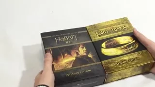 The Complete Hobbit Extended Edition Trilogy  on 3D Blu-ray+Digital Unboxing Review