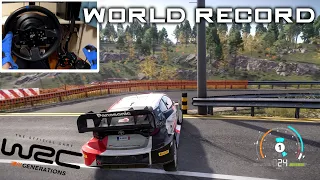 [World Record] Rally Japan Shinshiro (Rally1) | WRC Generations | T300RS + TH8A |4K60FPS