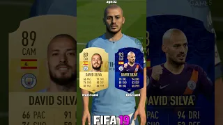 🇪🇸 DAVID SILVA worst vs best card in EVERY FIFA! (10-23)⚽ #fifa #eafc24 #fc24 #davidsilva #silva