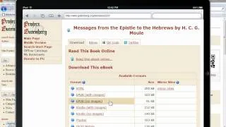 Download free books from Gutenberg.org to iBooks on iPad