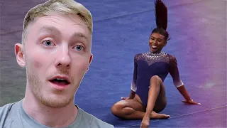 Reacting to Nia Dennis's Outrageous Floor Routine? | UCLA Gymnastics| Nile Wilson