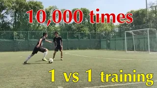 What if a Man Trains 1 vs 1 for 10,000 Times? - 122nd | Dribbling Progress