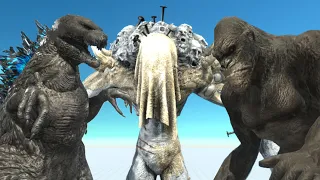 SCOURGE vs GODZILLA vs KONG - Animal Revolt Battle Simulator