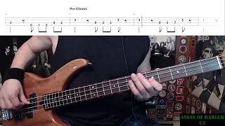 Angel Of Harlem by U2 - Bass Cover with Tabs Play-Along