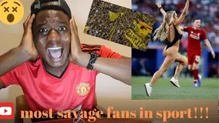 SOCCER PLAYER REACT TO Most Outrageous Fan Moments in Sports  Part 5 (Funny)