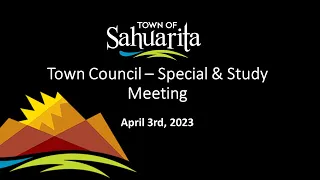 Town Council Meeting - April 3rd, 2023