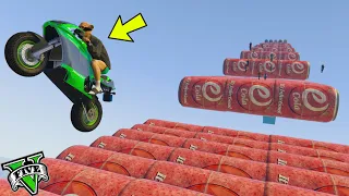 GTA 5 ONLINE 🐷 MEGA RAMPA COLA 999999% HARD TROLL !!! 🐷 DAJE !!