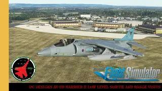 DC Designs AV-8B Harrier II Low Level Sortie With Range Visits | MSFS | Microsoft Flight Simulator