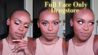 LETS GET GLAM! FULL FACE ONLY DRUGSTORE MAKEUP | Lawreen Wanjohi