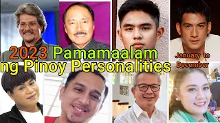 2023 DEAD PINOY PERSONALITIES -JANUARY - DECEMBER 2023-COMPLETE YEAR END REPORT