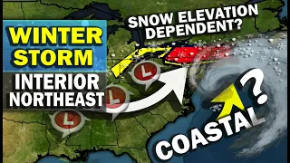 Winter Storm Northeast Interior Snowstorm Late Weekend Into Monday! Elevation Dependent Snow or Not?