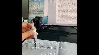 Robot create handwriting notes