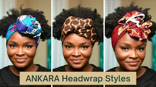 3 EASY Ankara Head Wrap Styles