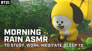 BT21 PLAYLIST - Rainy Garden ASMR