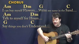 Flowers (Miley Cyrus) Fingerstyle Guitar Cover Lesson in Am with Chords/Lyrics #flowers