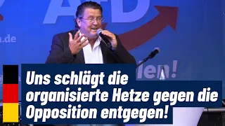 Uns schlägt die organisierte Hetze gegen die Opposition entgegen (Wahlkampfabschluss in Gera)