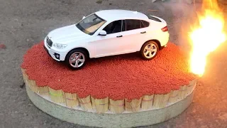 EXPERIMENT: 100 000 MATCHES VS BMW X6 toy